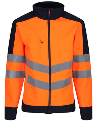 R-TRA625-Pro Hi-Vis Softshell Jacket